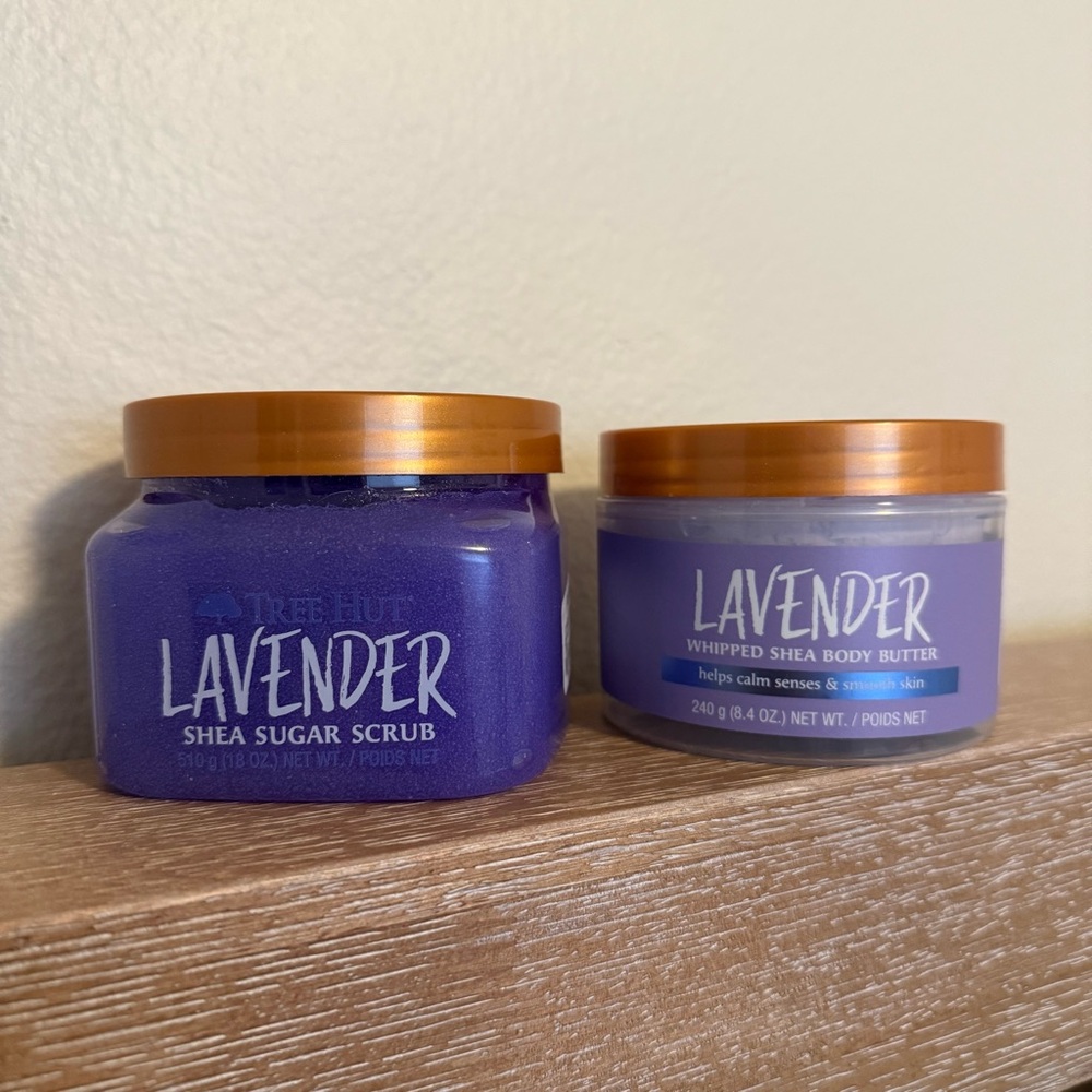 *Rare* *Discontinued* Tree Hut Lavender Sugar Scrub and Body Butter Set